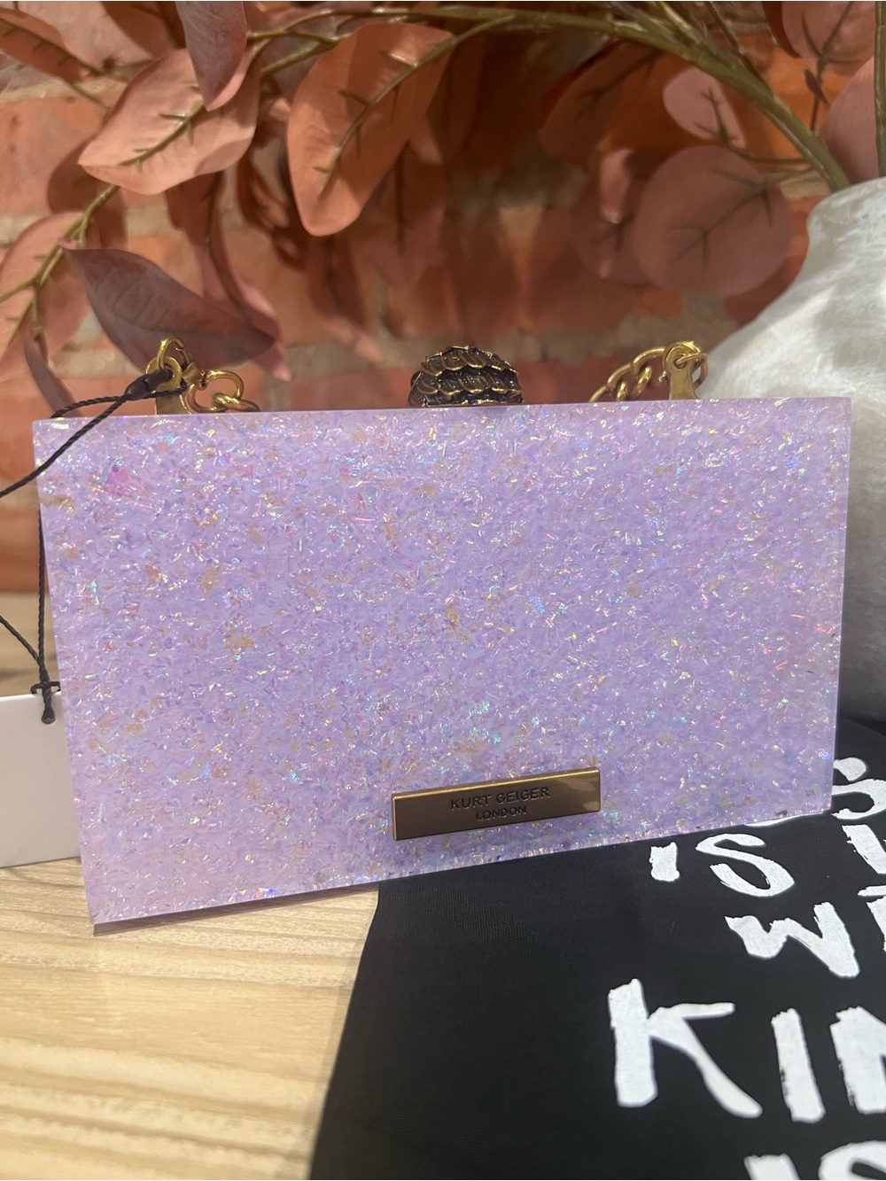 NWT Kurt Geiger Butterfly Box Clutch Crossbody Bag - Picture 13 of 17